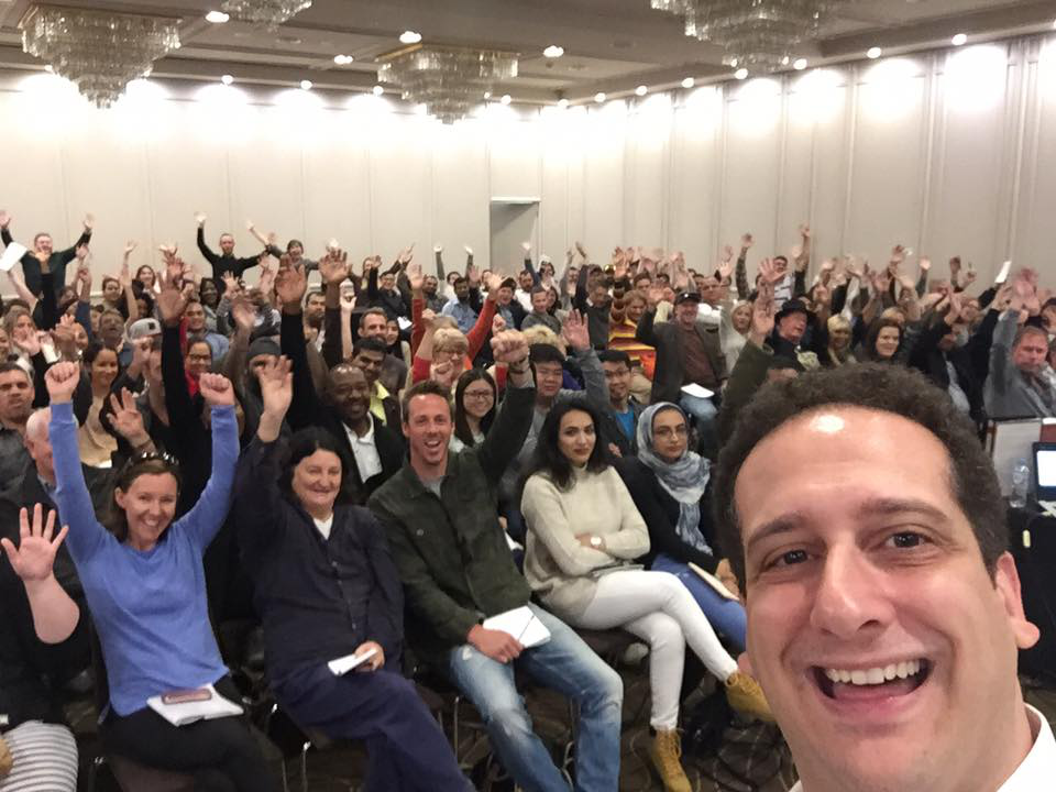 Brendan Elias with seminar attendees
